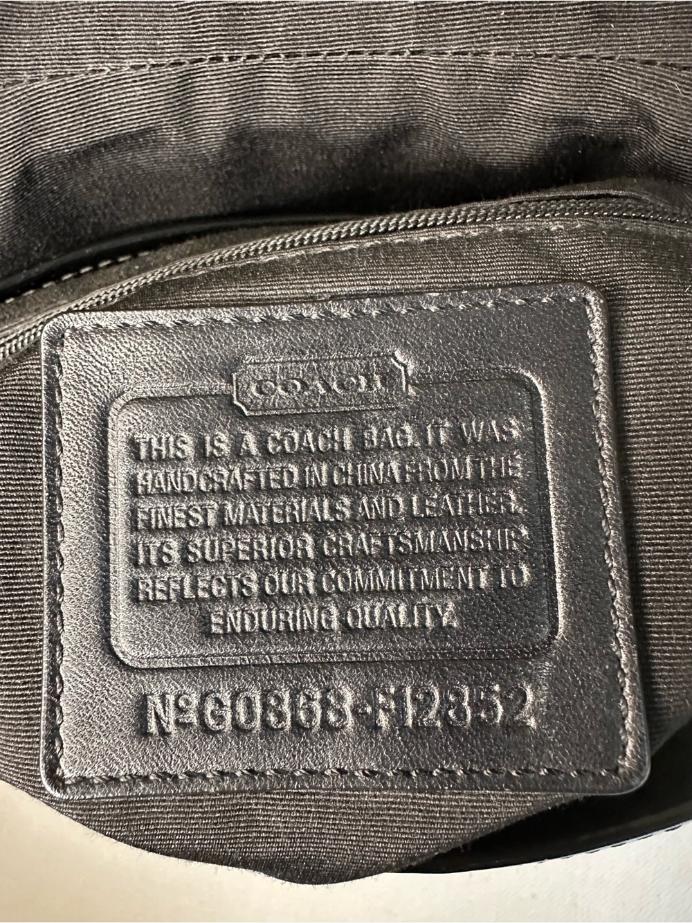 Coach Black Signature Crossbody Saddle Bag with Stud Accents 2008 (F12852) - Picture 4 of 12